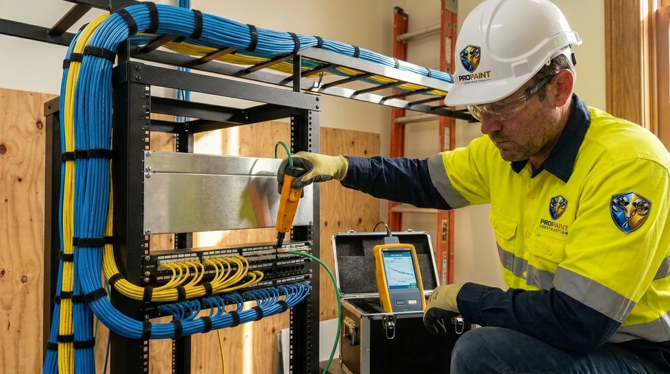 Structured Cabling, Intercom & AV - ProPaint Construction, Michigan