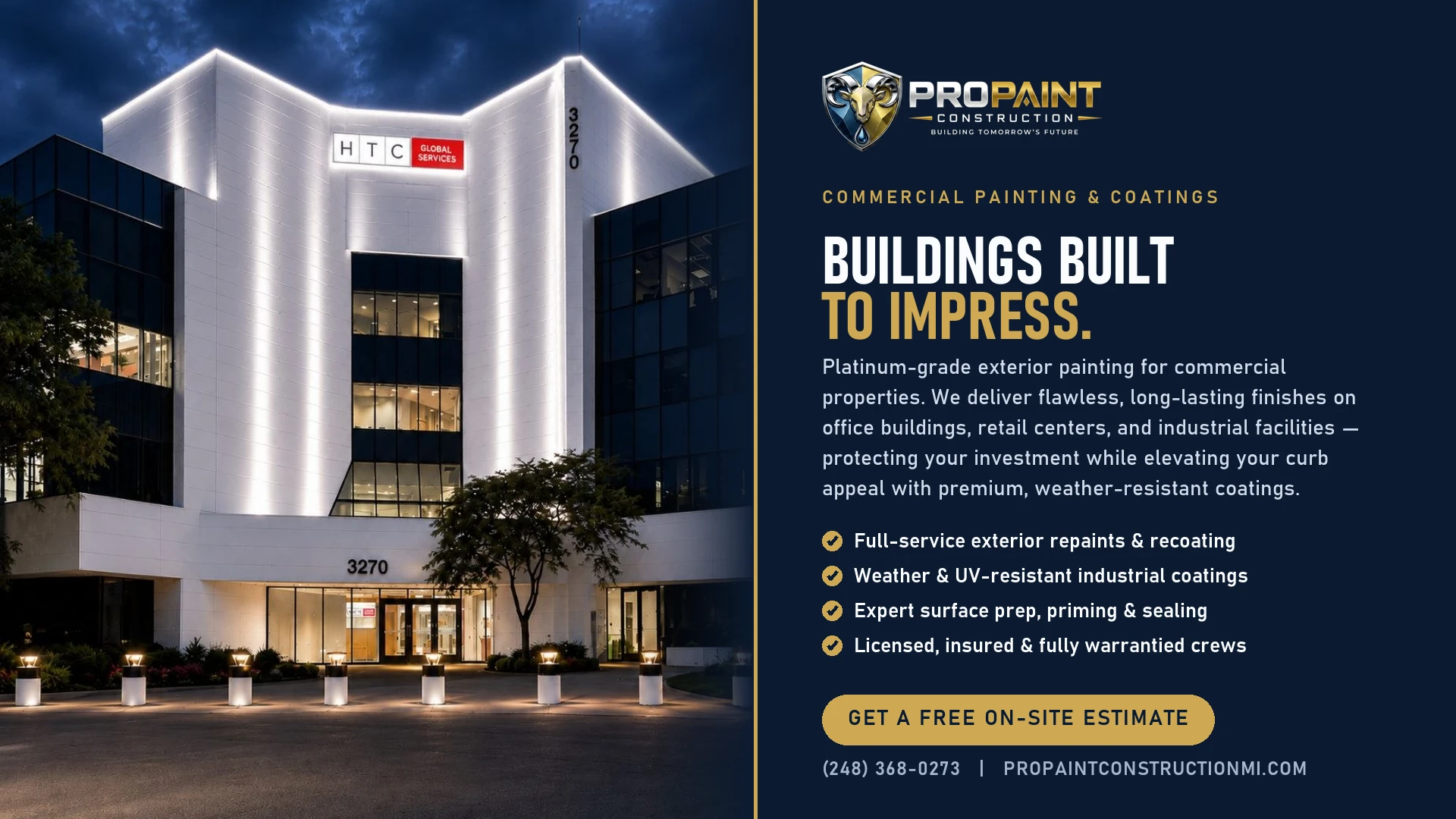 ProPaint Commercial Painting & Coatings Web Showcase